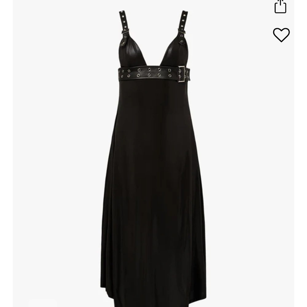 Black Strappy Midi Dress
